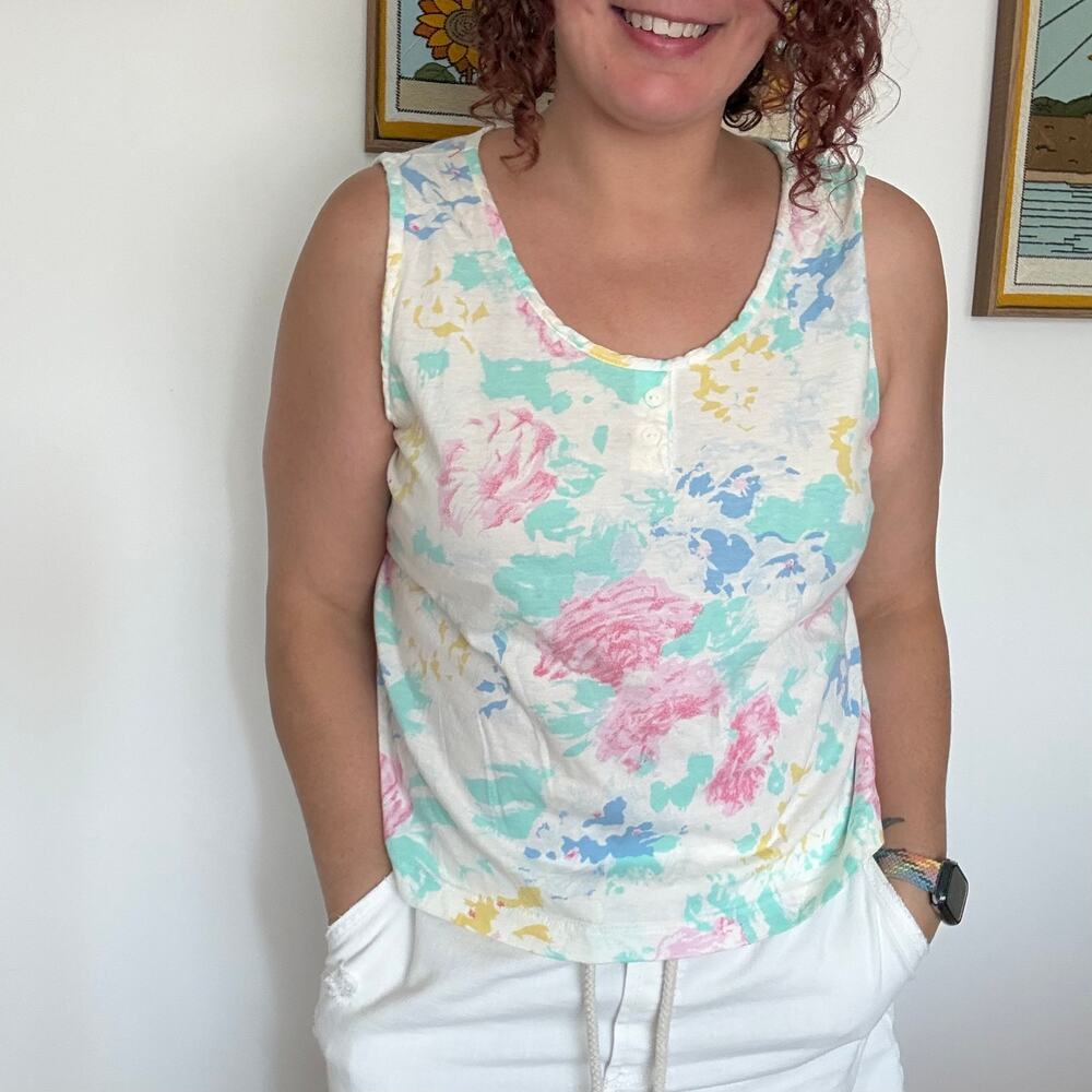 Vintage 80S sears pajama top large